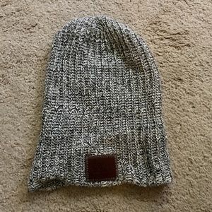 NWOT Love Your Melon knit grey beanie